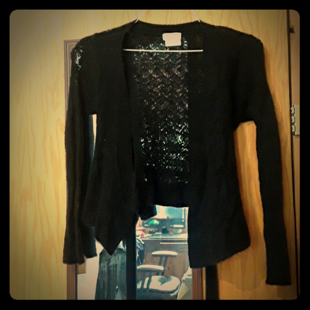 Anthropologie Black Dress Sweater